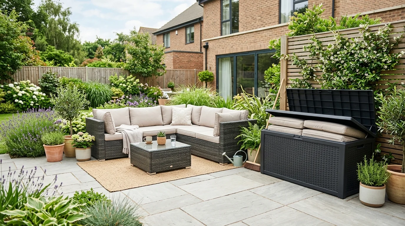 storing garden cushions