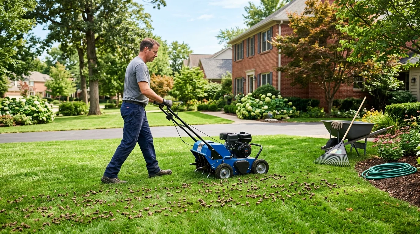 how to aerate yard