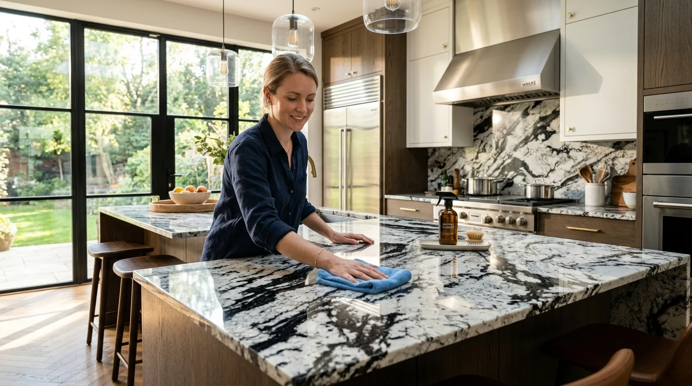 how to clean granite countertops