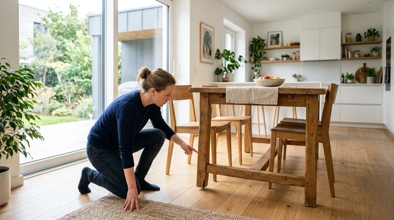 how to fix a wobbly table