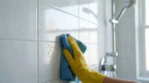 how to clean bathroom tiles